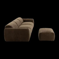 Poufen & Voetenbanken|Ygo Poef MARCELLO Bruin 92x66