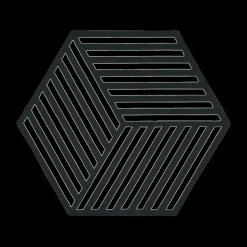 Potten & Pannen|Ygo Potonderzetter HEXAGON Sil. Black