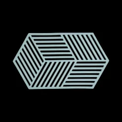 Potten & Pannen|Ygo Potonderzetter HEXAGON XL Sil. Fog Blue