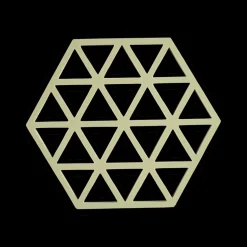 Potten & Pannen|Ygo Potonderzetter TRIANGLES Sil. Matcha Green