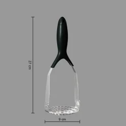 Kookaccessoires|Bakaccessoires|Ygo Pureestamper PUREE Plooi Inox Zwart