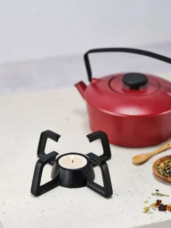 Koffie & Thee|Ygo Rechaud HOBBE Gietijzer Zwart