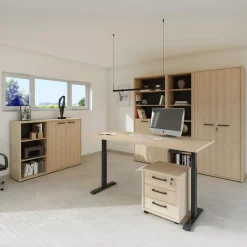 Bureau- En Boekenkasten|Ygo Regaal CAPS 3 Vakken Zandeik