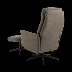 Relaxen|Ygo Relaxfauteuil HALDOR met poef Monza Taupe