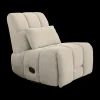 Fauteuils|Ygo Relaxfauteuil RONALDO Ribfluweel Greige