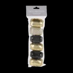 Kerst|Ygo S/6 Cadeaulint 10m Goud/Zwart