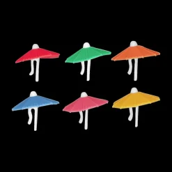 Aperitief & Wijn|Ygo S/6 Glasmarkers PARASOL Sil. Multi
