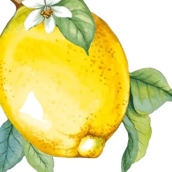 Tafellinnen & -Textiel|Ygo S/12 Servet LEMON Citroen Geel