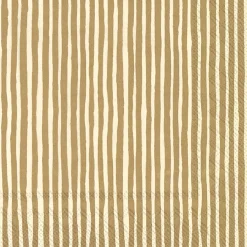 Tafellinnen & -Textiel|Ygo S/20 Servet VARVUNRAITA Goud