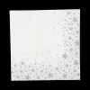 Tafellinnen & -Textiel|Ygo S/20 Serviet STARLING Wit/Zilver