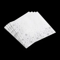 Tafellinnen & -Textiel|Ygo S/20 Serviet STARLING Wit/Zilver