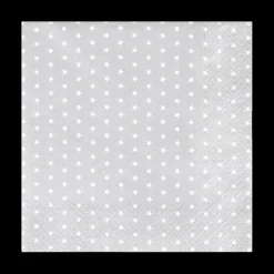 Tafellinnen & -Textiel|Ygo S/20 Serviet STARS Zilver