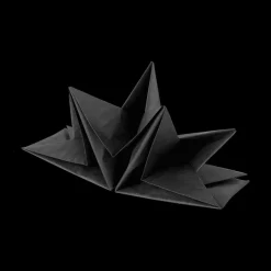 Tafellinnen & -Textiel|Ygo S/12 Serviet ZELMIA Geplooid Zwart