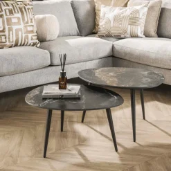 Salontafels & Bijzettafels|Ygo Salontafel Set van 2 ANETA Organisch