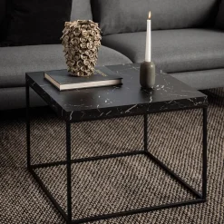 Salontafels & Bijzettafels|Ygo Salontafel AGNES Marquina Marmerlook Zwart