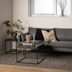 Salontafels & Bijzettafels|Ygo Salontafel AGNES Marquina Marmerlook Zwart