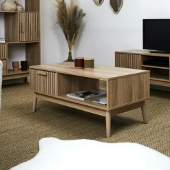 Salontafels & Bijzettafels|Ygo Salontafel CALUNA Naturel 100x50