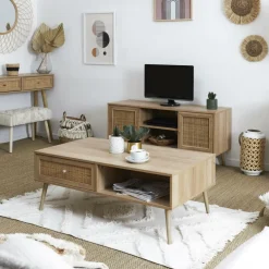 Salontafels & Bijzettafels|Ygo Salontafel CANNA Naturel B110