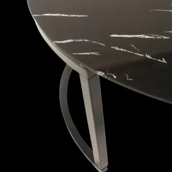 Salontafels & Bijzettafels|Ygo Salontafel 2-delig DAMON Glas Marmer Zwart