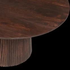 Salontafels & Bijzettafels|Ygo Salontafel DOMINGO Mango Donkerbruin Ø80