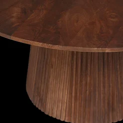 Salontafels & Bijzettafels|Ygo Salontafel DOMINGO Mango Lichtbruin Ø80