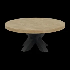 Salontafels & Bijzettafels|Ygo Salontafel EATING Ø90 Teak