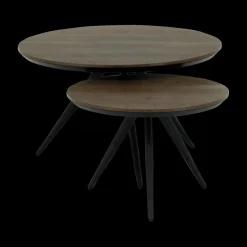 Salontafels & Bijzettafels|Ygo Salontafel EDISON 2Del. Ø75 - Ø55