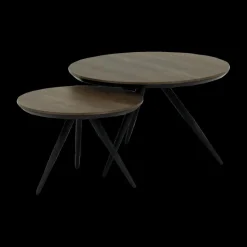 Salontafels & Bijzettafels|Ygo Salontafel EDISON 2Del. Ø75 - Ø55