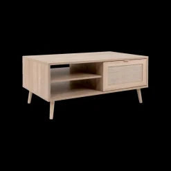 Salontafels & Bijzettafels|Ygo Salontafel EIVISSA Sonoma Eik/Riet