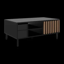 Salontafels & Bijzettafels|Ygo Salontafel ERNESTO 2xNIS-D B 110 Artisan Eik/Zwart