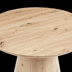 Salontafels & Bijzettafels|Ygo Salontafel LELIE Ø80 Kolompoot Oude Eik