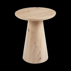 Salontafels & Bijzettafels|Ygo Salontafel LELIE Ø45 Kolompoot Oude Eik