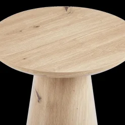 Salontafels & Bijzettafels|Ygo Salontafel LELIE Ø45 Kolompoot Oude Eik