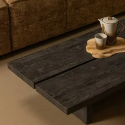 Salontafels & Bijzettafels|Ygo Salontafel LION 140x60 Donkerbruin