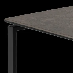 Salontafels & Bijzettafels|Ygo Salontafel MARCO S/2 Keramiek Zwart/Metaal Zwart