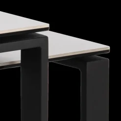 Salontafels & Bijzettafels|Ygo Salontafel MARCO S/2 Keramiek Wit/Metal Zwart