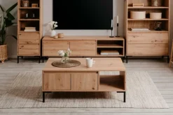 Salontafels & Bijzettafels|Ygo Salontafel MARE Artisan eik/zwart