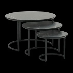 Salontafels & Bijzettafels|Ygo Salontafel MAXTON 3Del. Marble Bromo