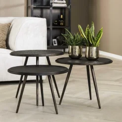 Salontafels & Bijzettafels|Ygo Salontafel NAYA Metallic grijs