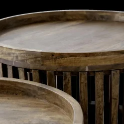 Salontafels & Bijzettafels|Ygo Salontafel NEROTA Massief mango zandkleur