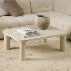 Salontafels & Bijzettafels|Ygo Salontafel NOVI Travertijnlook 100x75