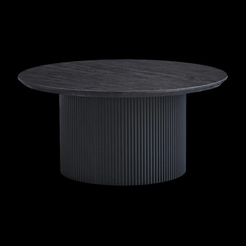 Salontafels & Bijzettafels|Ygo Salontafel PORTO Decor Donkerbruin Ø80