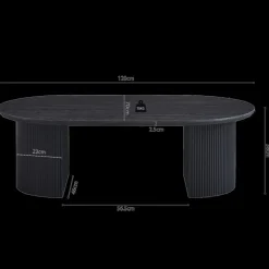 Salontafels & Bijzettafels|Ygo Salontafel PORTO Decor Donkerbruin 120x70