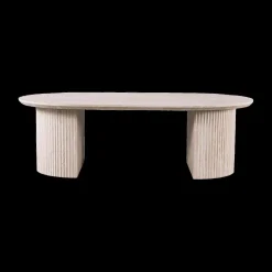 Salontafels & Bijzettafels|Ygo Salontafel PORTO Ovaal 120x70 Travertijnlook