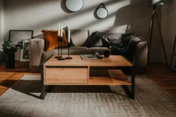 Salontafels & Bijzettafels|Ygo Salontafel ROCKY 100x55 Artisan Eik/Anthraciet