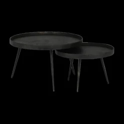 Salontafels & Bijzettafels|Ygo Salontafel RONDINO Metallic Ø76/58