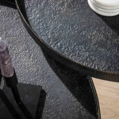 Salontafels & Bijzettafels|Ygo Salontafel RONDINO Metallic Ø76/58