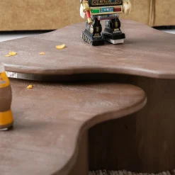 Salontafels & Bijzettafels|Ygo Salontafel S/2 AILO Mangohout Bruin