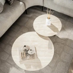 Salontafels & Bijzettafels|Ygo Salontafel S/2 AUDE Ø76/Ø58