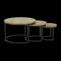 Salontafels & Bijzettafels|Ygo Salontafel S/3 BECCA Rond Mango